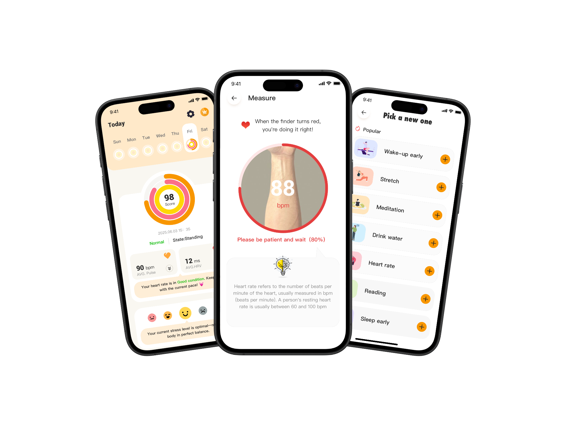 HeartTrack App Interface